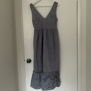 Urban Outfitters double v-neck chambray dress